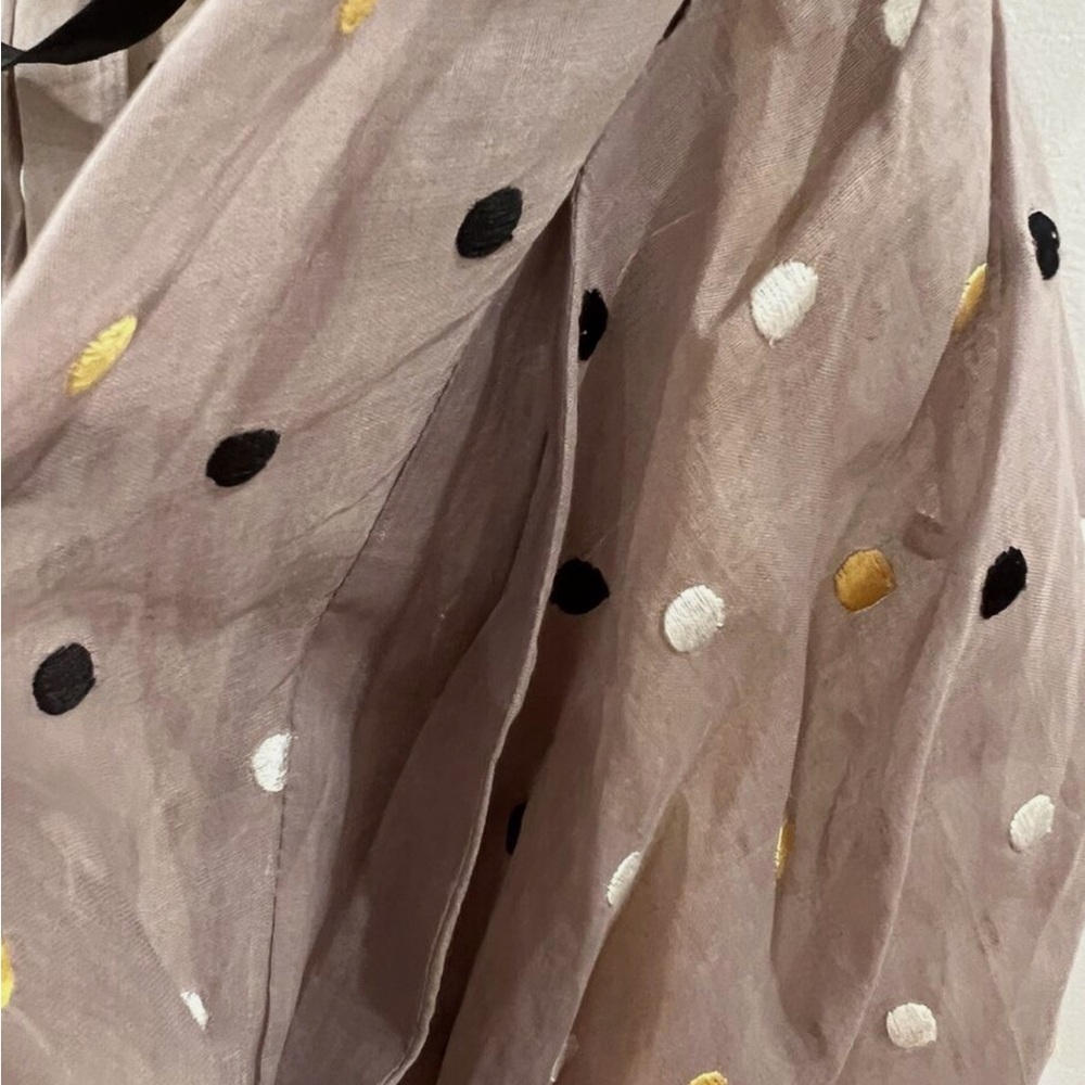 Anthropologie Yoana Baraschi Dress with Yellow Slip. Size 6 - Picture 10 of 11
